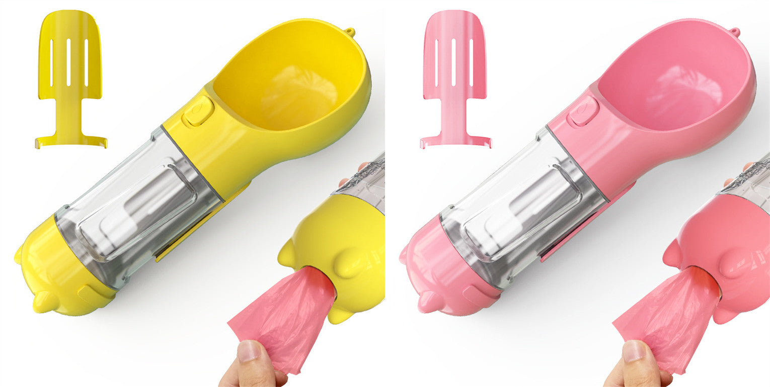 Portable 3-in-1 Pet Outdoor Travel Dog Water Bottle