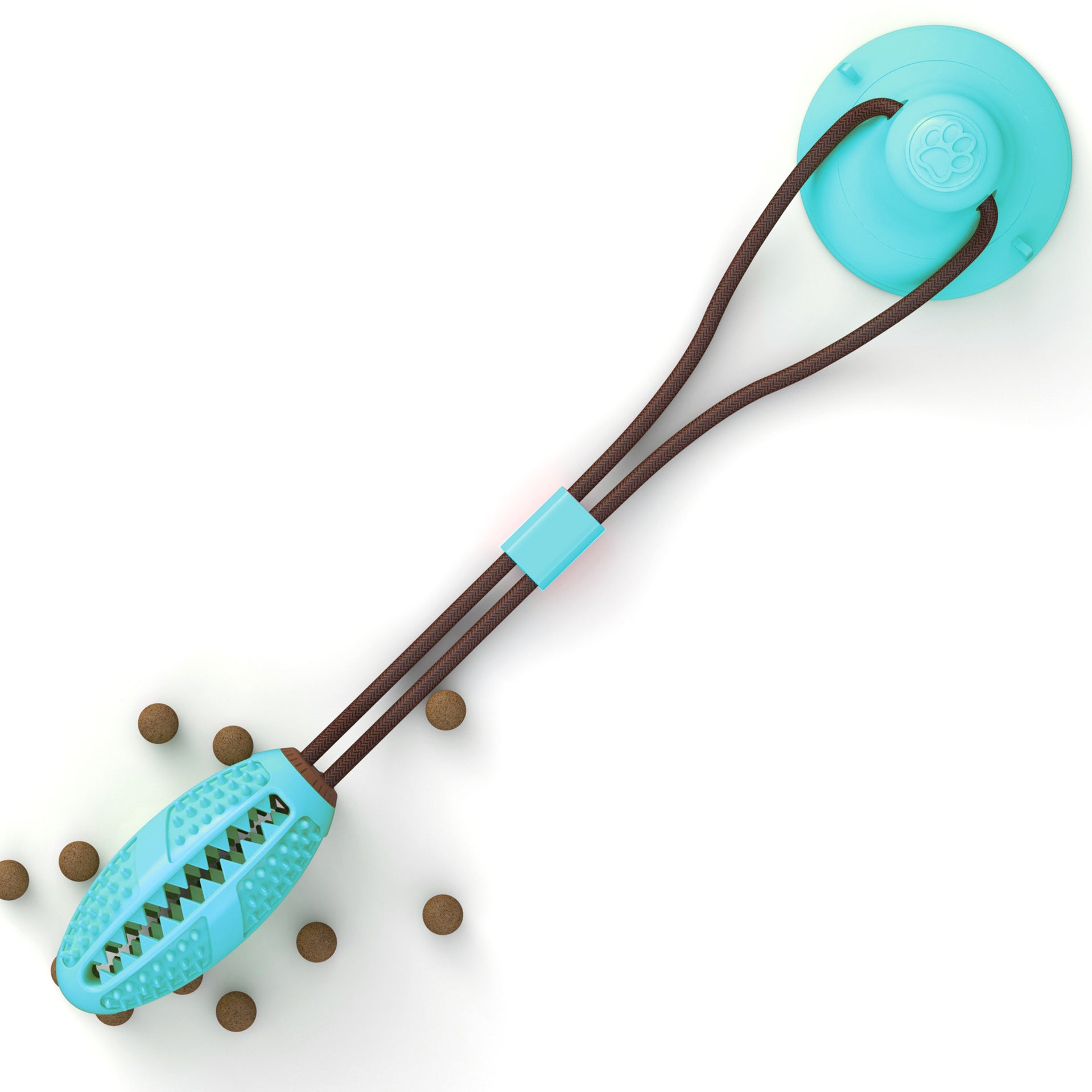 Dog Toy: Silicone Suction Cup Tug-of-War Ball — Pet Teething Toy