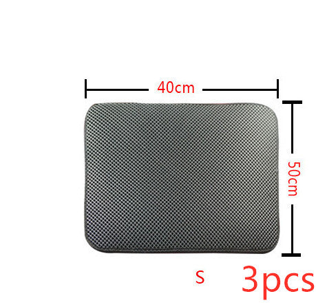 Double-Layer Anti-Tracking Cat Litter Mat — Pet Supplies