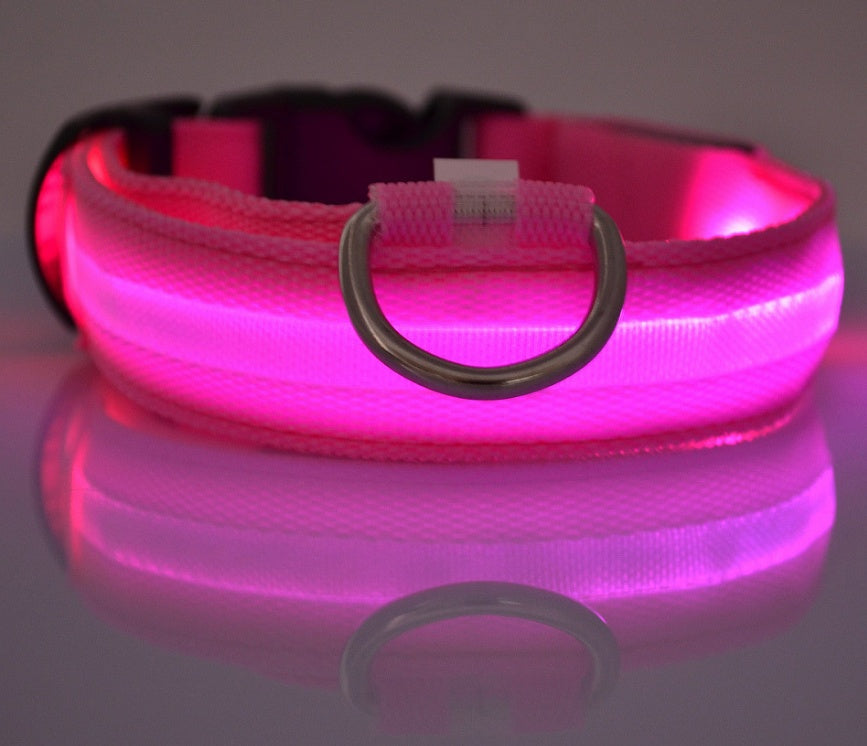 Luminous Pet Collar: Glow-in-the-Dark Dog & Cat Leash