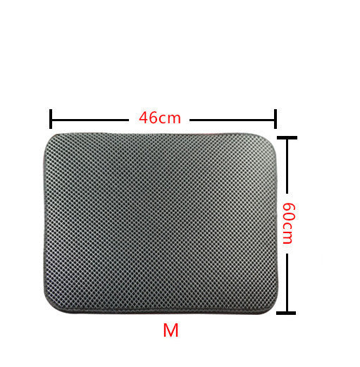 Double-Layer Anti-Tracking Cat Litter Mat — Pet Supplies