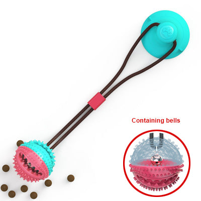 Dog Toy: Silicone Suction Cup Tug-of-War Ball — Pet Teething Toy