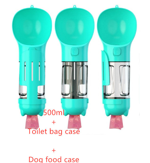 Portable 3-in-1 Pet Outdoor Travel Dog Water Bottle
