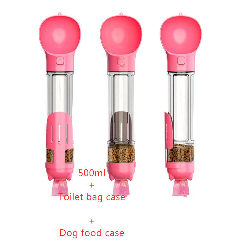 Portable 3-in-1 Pet Outdoor Travel Dog Water Bottle