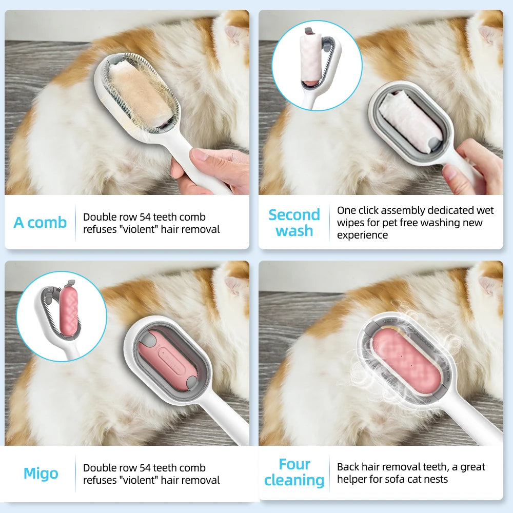 4-in-1 Upgraded Creative Pet Grooming Comb (for Cats & Dogs)