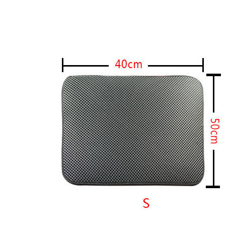 Double-Layer Anti-Tracking Cat Litter Mat — Pet Supplies
