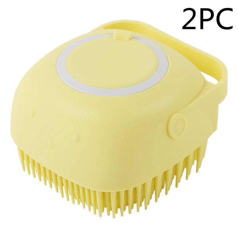 Silicone Pet Bathing & Massage Glove Brush — Pet Grooming Supplies