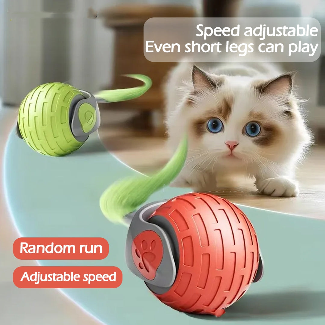 Cat Toy Ball: USB-Rechargeable Smart Interactive Cat Toy