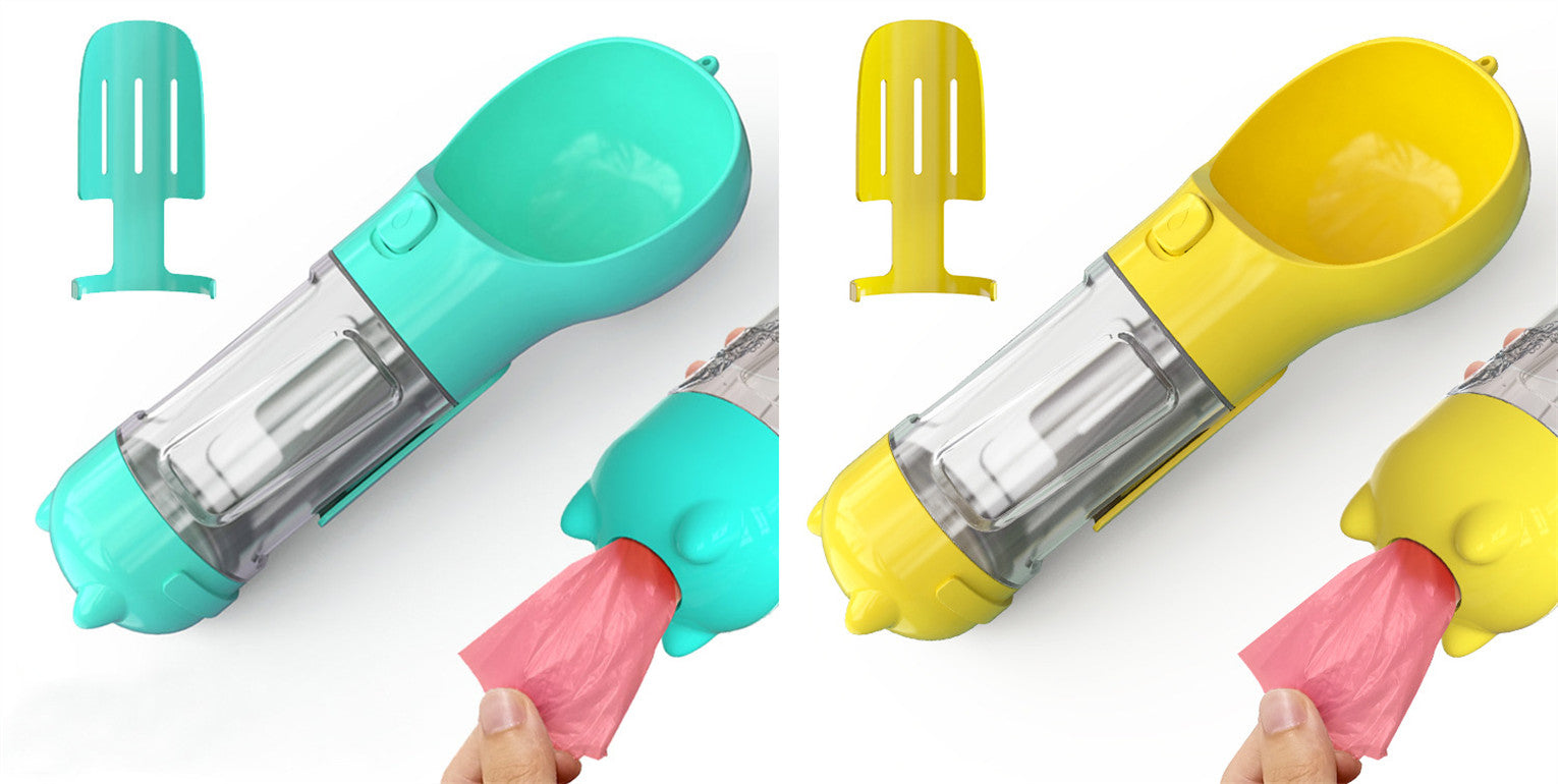 Portable 3-in-1 Pet Outdoor Travel Dog Water Bottle