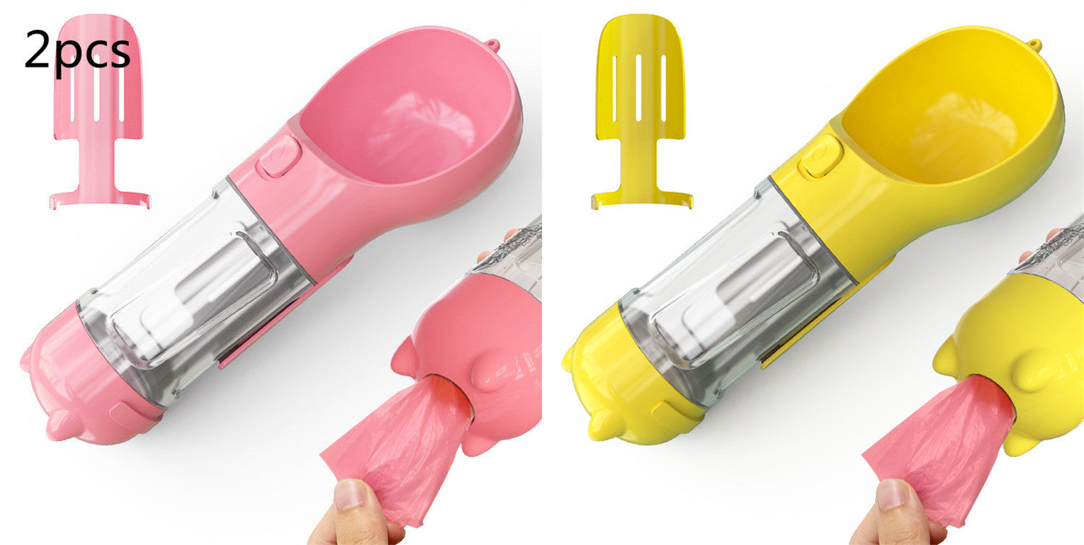Portable 3-in-1 Pet Outdoor Travel Dog Water Bottle