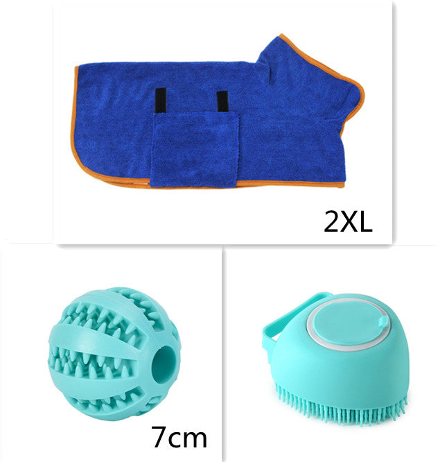 Silicone Pet Bathing & Massage Glove Brush — Pet Grooming Supplies