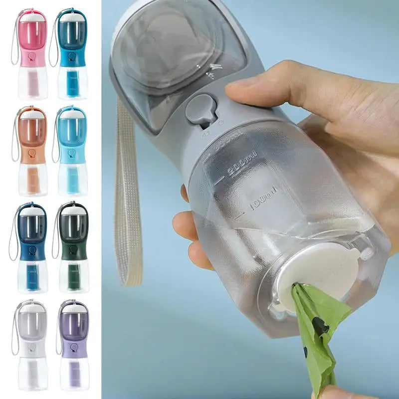 Portable 3-in-1 Pet Outdoor Travel Dog Water Bottle
