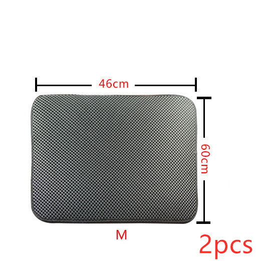 Double-Layer Anti-Tracking Cat Litter Mat — Pet Supplies