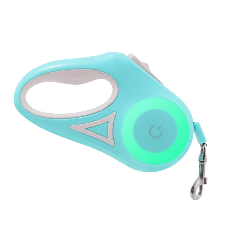 Retractable Pet Leash and Collar Set with Built-in Light