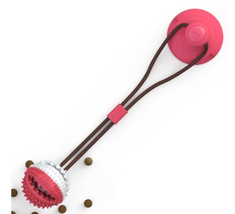 Dog Toy: Silicone Suction Cup Tug-of-War Ball — Pet Teething Toy