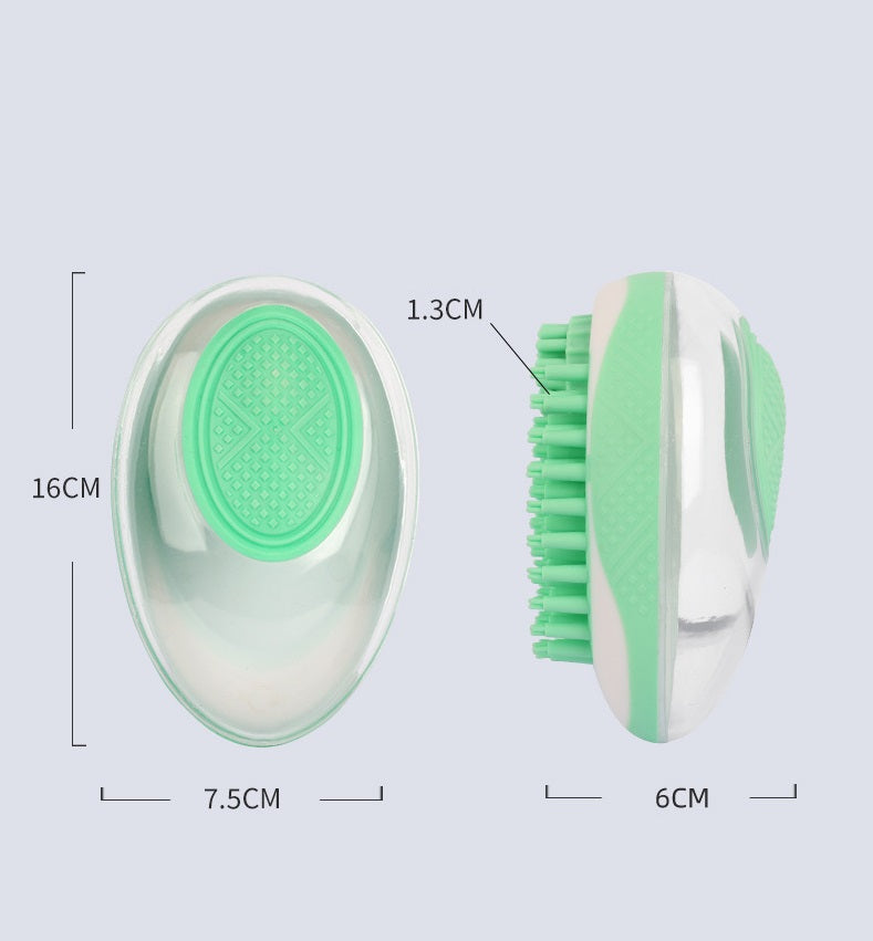 Soft Silicone Bath Brush for Cats & Dogs — Pet SPA Massage Comb