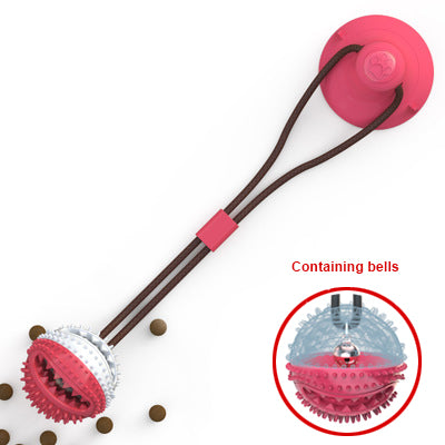 Dog Toy: Silicone Suction Cup Tug-of-War Ball — Pet Teething Toy