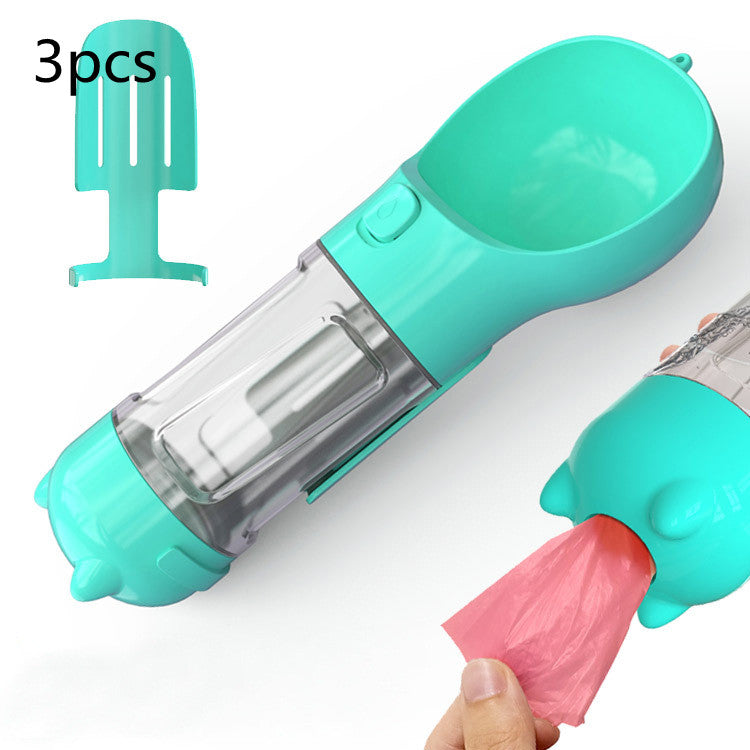 Portable 3-in-1 Pet Outdoor Travel Dog Water Bottle