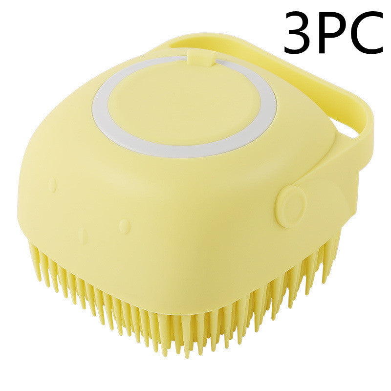 Silicone Pet Bathing & Massage Glove Brush — Pet Grooming Supplies