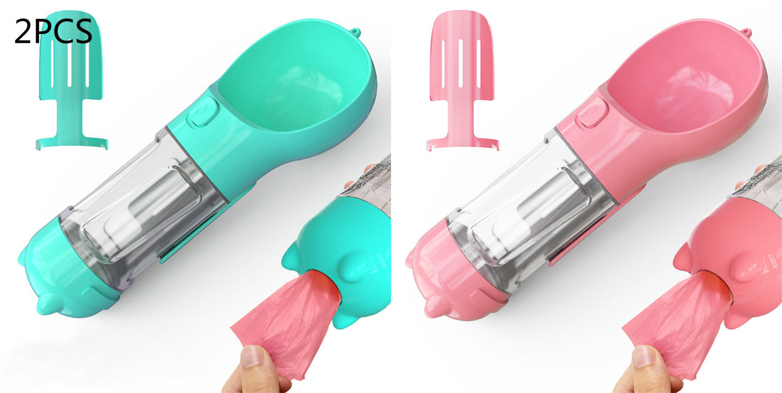 Portable 3-in-1 Pet Outdoor Travel Dog Water Bottle