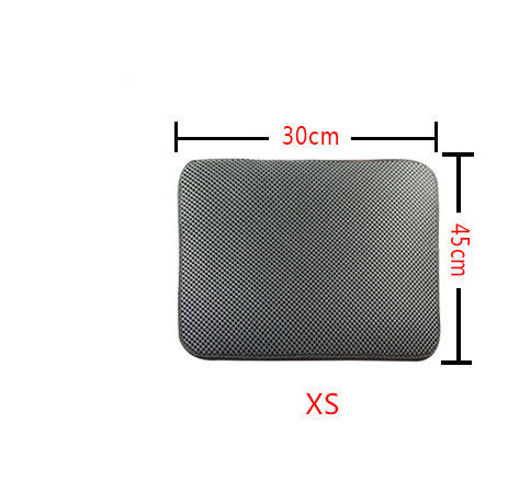 Double-Layer Anti-Tracking Cat Litter Mat — Pet Supplies