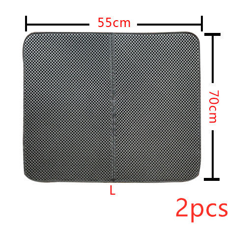 Double-Layer Anti-Tracking Cat Litter Mat — Pet Supplies