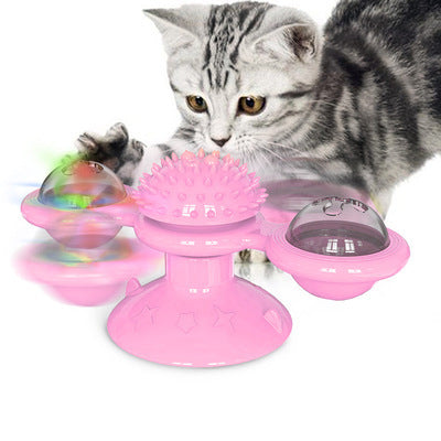Multifunctional Spinning Windmill Cat Toy — Itching Relief & Scratching Toy