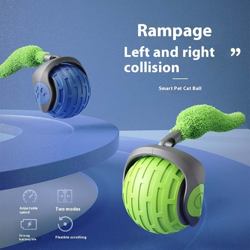 Cat Toy Ball: USB-Rechargeable Smart Interactive Cat Toy