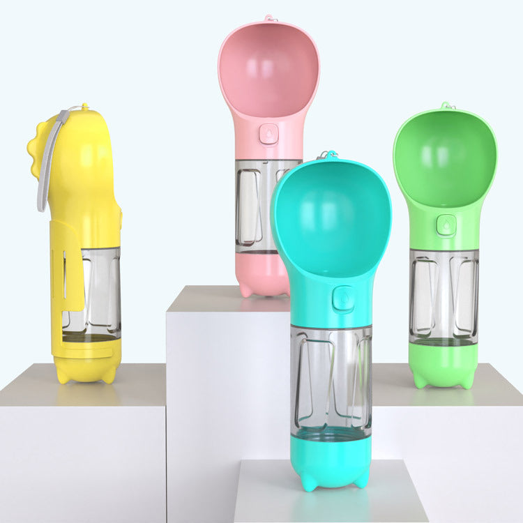 Portable 3-in-1 Pet Outdoor Travel Dog Water Bottle