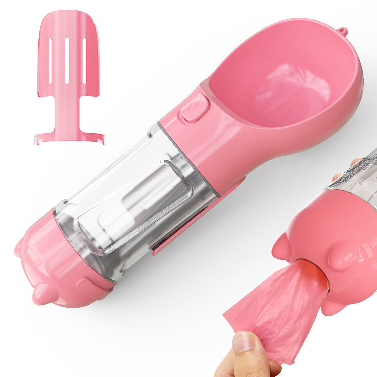 Portable 3-in-1 Pet Outdoor Travel Dog Water Bottle