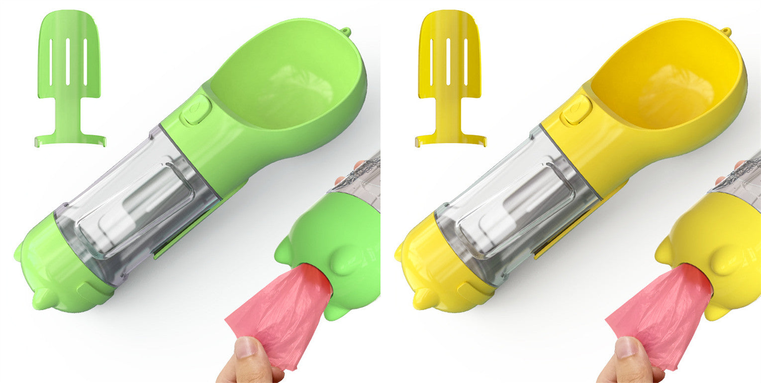 Portable 3-in-1 Pet Outdoor Travel Dog Water Bottle