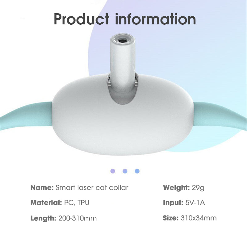 Automatic Cat Toy: Smart Laser Cat Collar (USB Rechargeable)