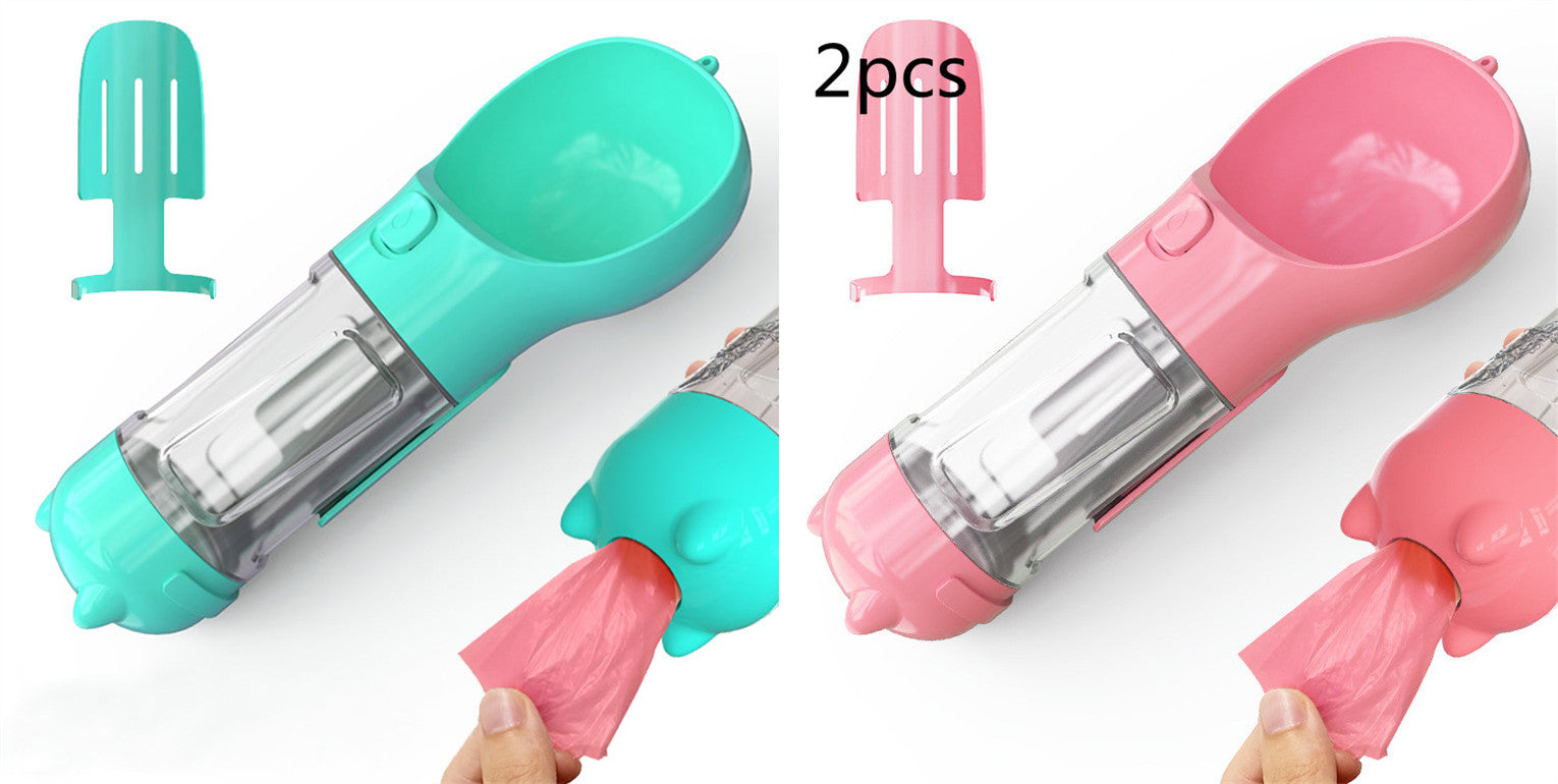 Portable 3-in-1 Pet Outdoor Travel Dog Water Bottle