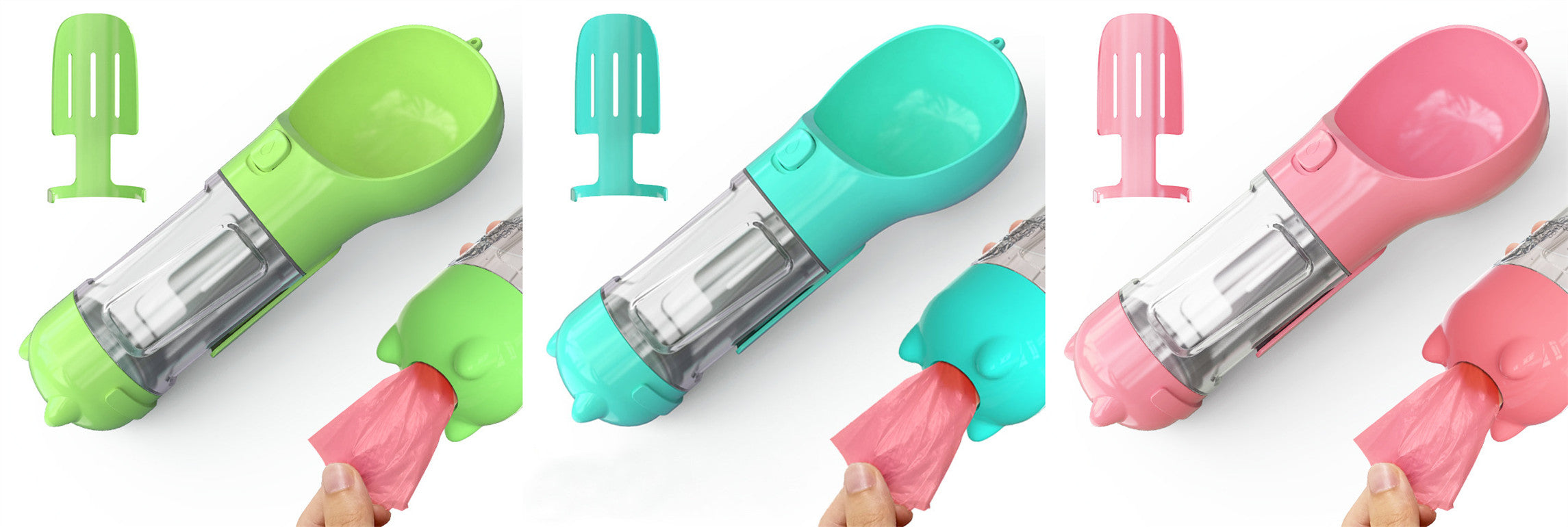 Portable 3-in-1 Pet Outdoor Travel Dog Water Bottle