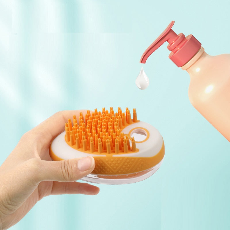 Soft Silicone Bath Brush for Cats & Dogs — Pet SPA Massage Comb