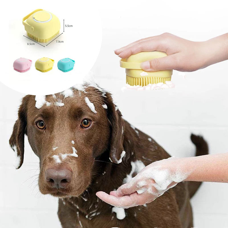 Silicone Pet Bathing & Massage Glove Brush — Pet Grooming Supplies