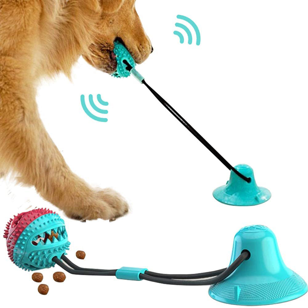 Dog Toy: Silicone Suction Cup Tug-of-War Ball — Pet Teething Toy