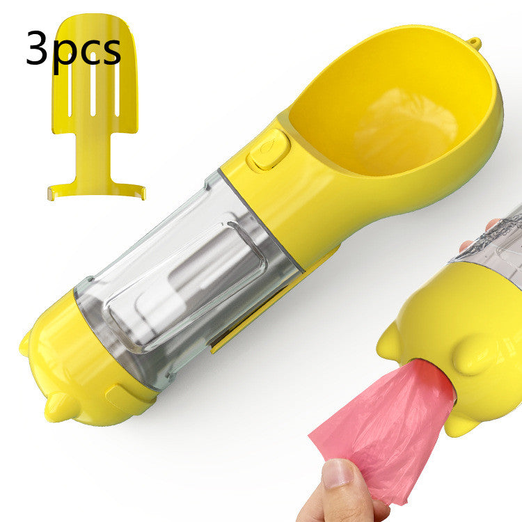 Portable 3-in-1 Pet Outdoor Travel Dog Water Bottle