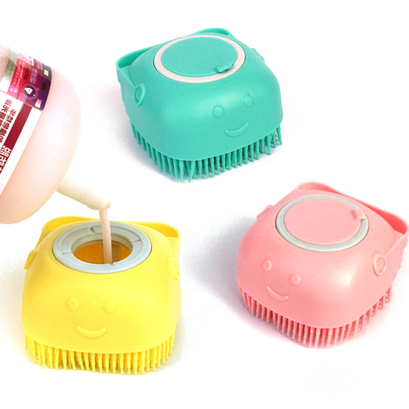Silicone Pet Bathing & Massage Glove Brush — Pet Grooming Supplies